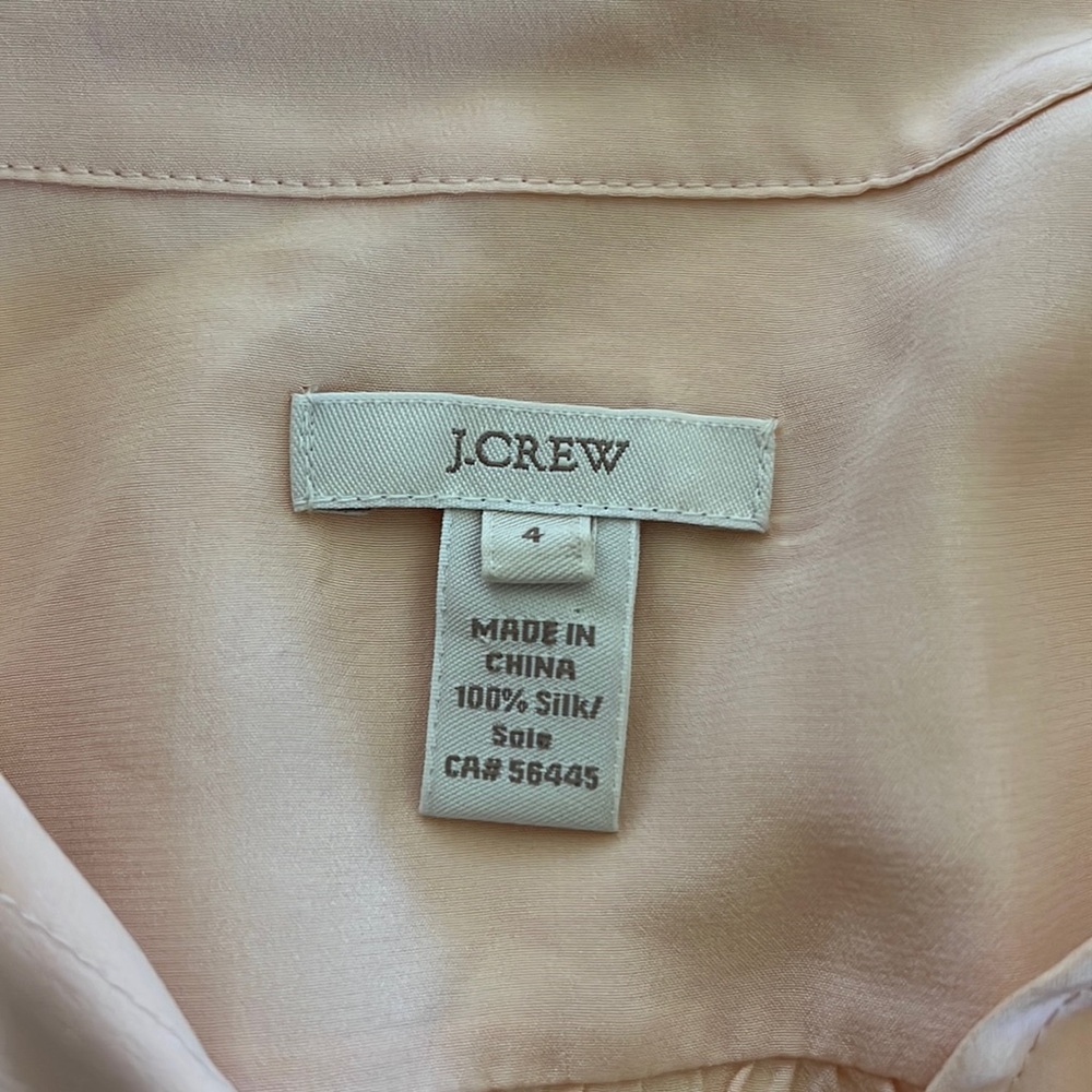 J. Crew Silk Button Down Blouse - image 3